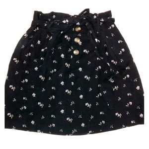 American Eagle high-waisted floral mini skirt